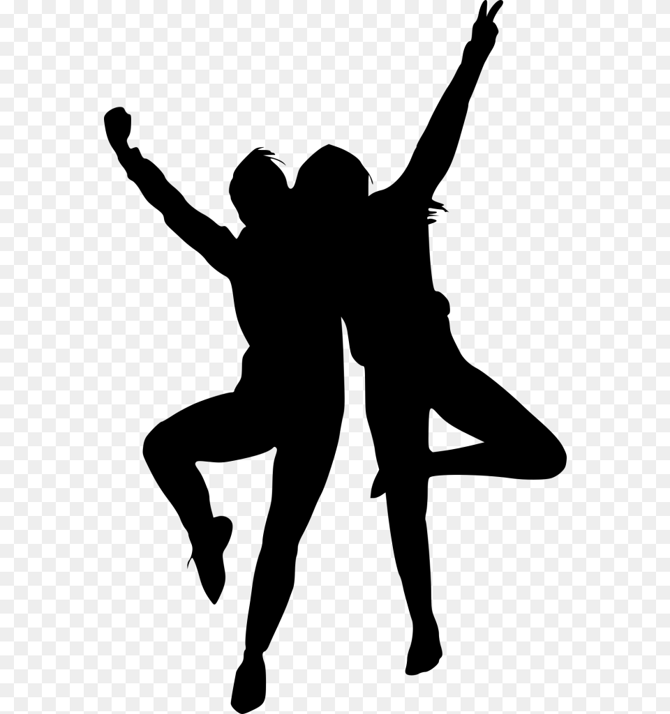 Transparent Dancing Silhouette, Gray Free Png Download