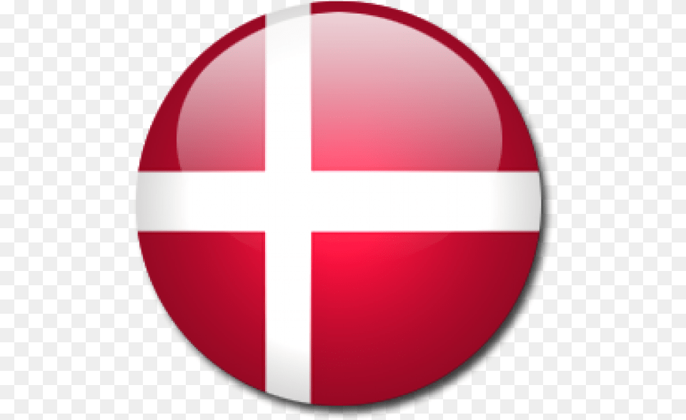 Transparent Danish Flag Denmark Circle Flag, Sphere, Disk, Logo Free Png Download