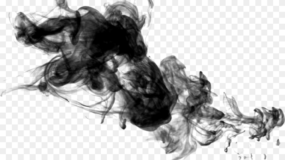 Transparent Dark Smoke Background, Gray Free Png