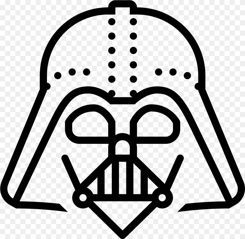 Transparent Darth Vader Clipart Darth Vader Vector, Gray Png Image