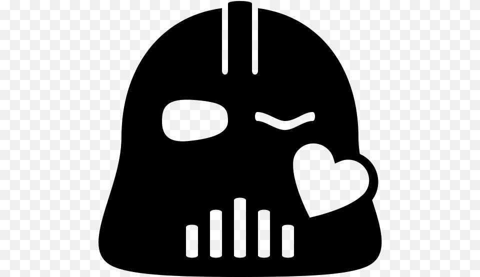 Transparent Darth Vader Helmet Clipart, Gray Free Png
