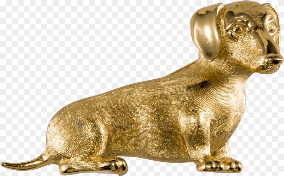 Transparent Daschund Clipart Dachshund, Bronze, Figurine, Gold, Treasure Png