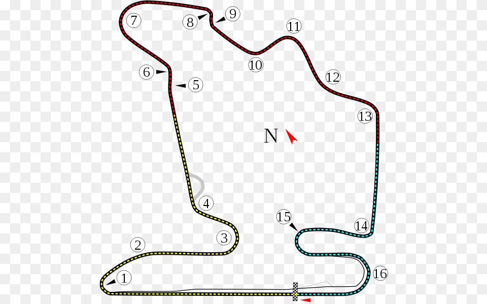 Transparent Dash Line Hungaroring Track, Chart, Plot, Nature, Night Png