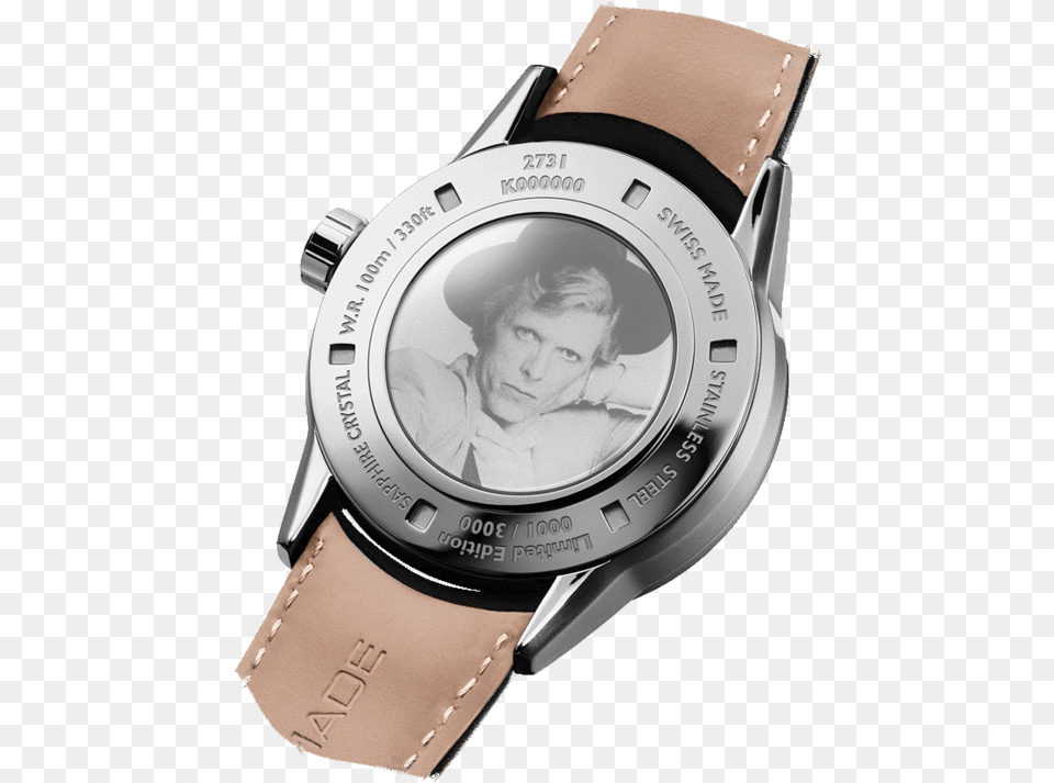 Transparent David Bowie Lightning Bolt Raymond Weil Buddy Holly Watch, Arm, Body Part, Person, Wristwatch Free Png Download