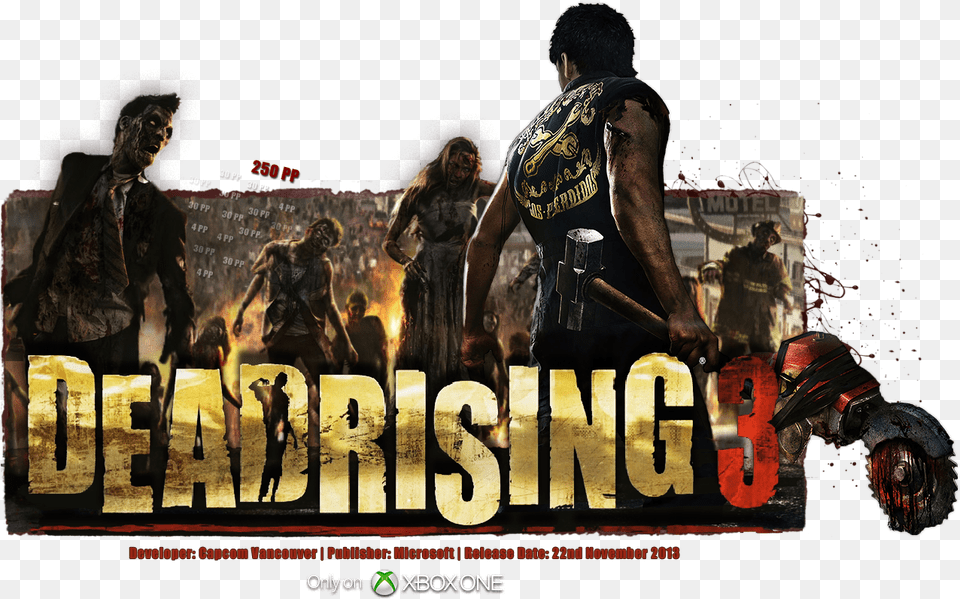 Dead Rising Poster, Advertisement, Adult, Person, Man Free Transparent Png
