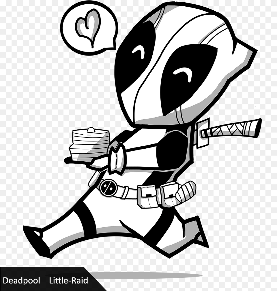 Transparent Deadpool Clipart Deadpool Black And White, People, Person, Baby, Book Png Image