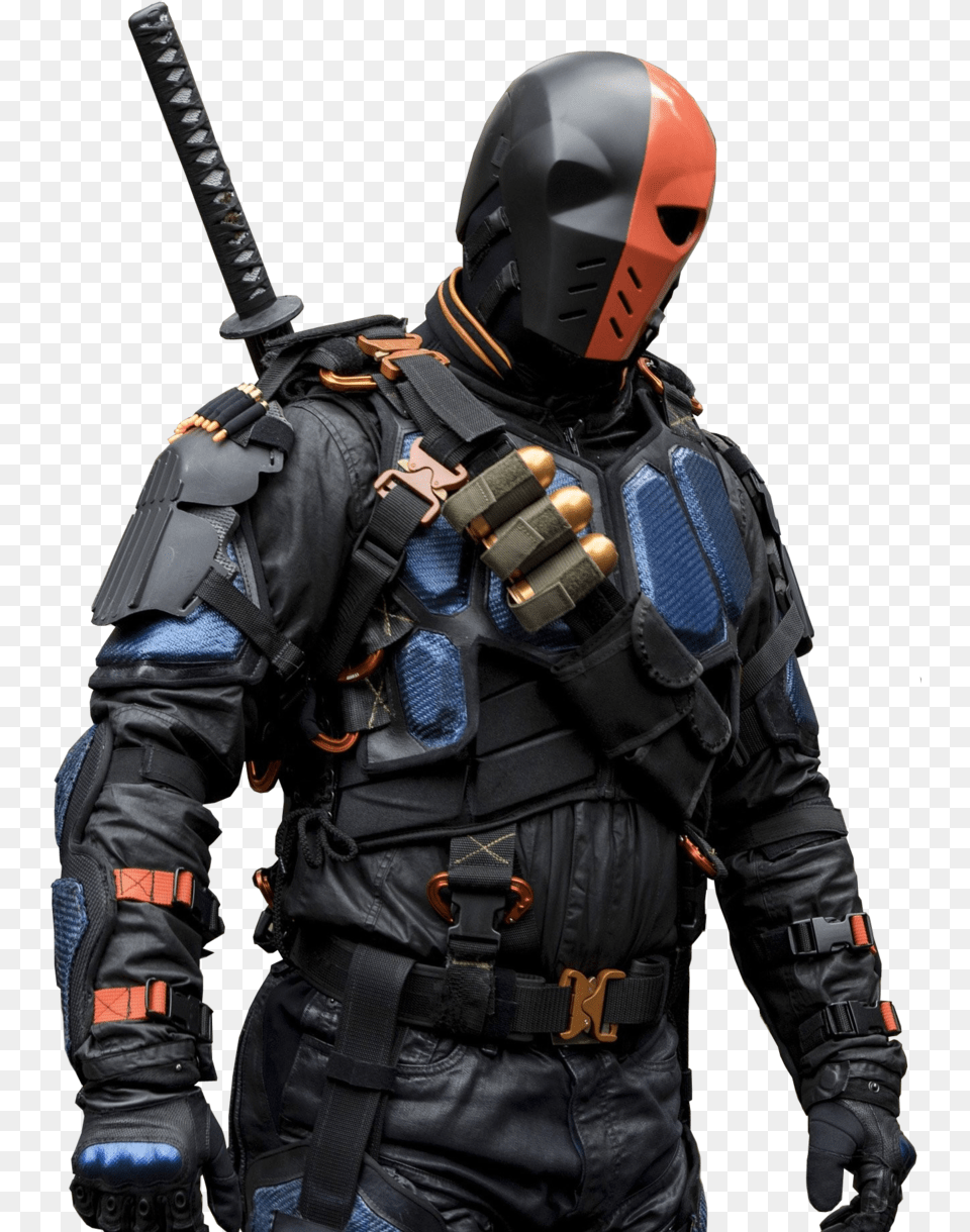 Transparent Deathstroke Deathstroke Arrow, Helmet, Adult, Male, Man Png Image