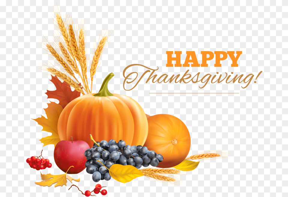 Transparent Decor Happy Thanksgiving Clipart, Produce, Food, Fruit, Plant Free Png Download