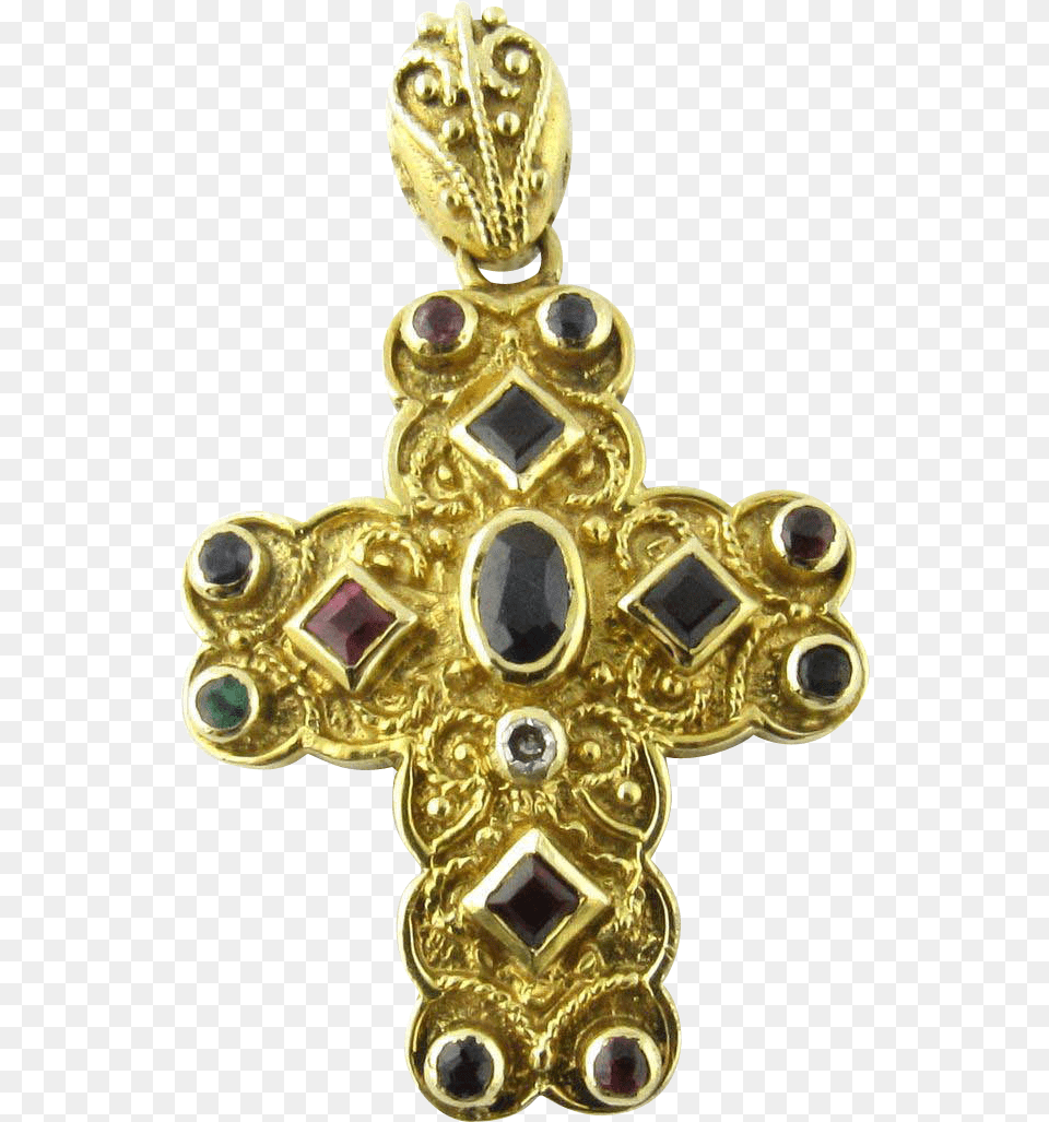 Decorative Cross Clipart Pendant, Accessories, Gold, Jewelry Free Transparent Png