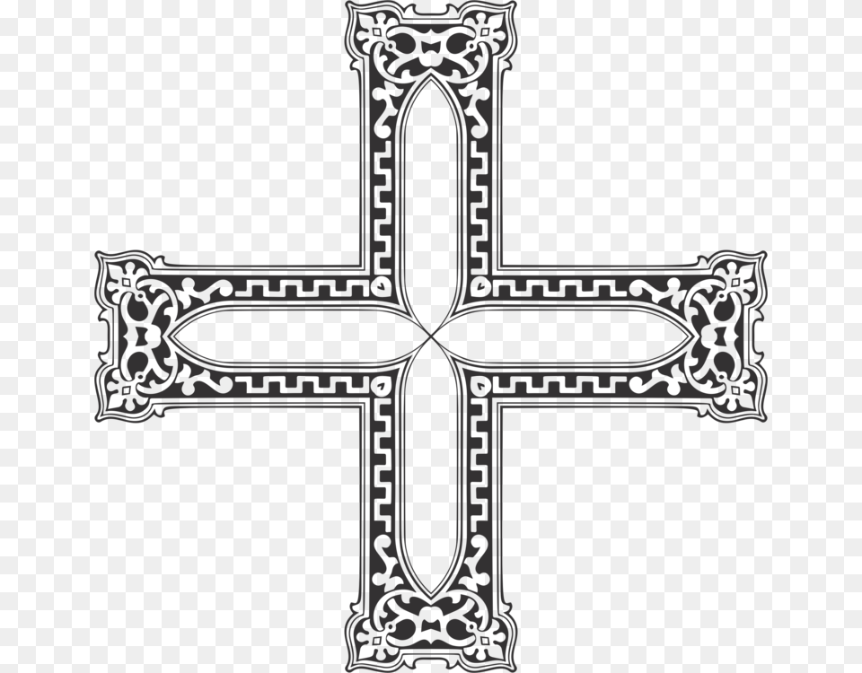 Transparent Decorative Cross Cross, Symbol Free Png Download