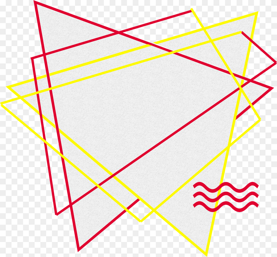 Transparent Decorative Lines Vector Yellow Line Decoration, Triangle Png Image