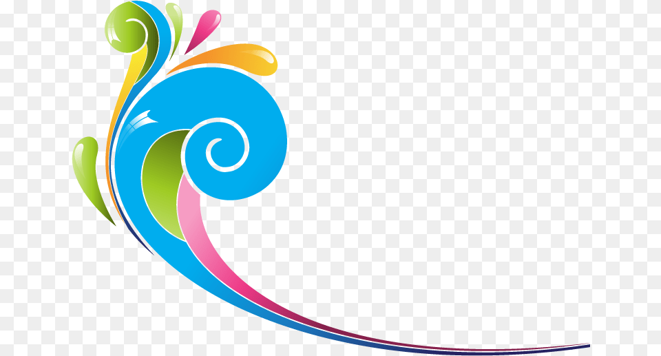 Transparent Decorative Swirls Clipart Swirl Color Vector, Art, Floral Design, Graphics, Pattern Png Image