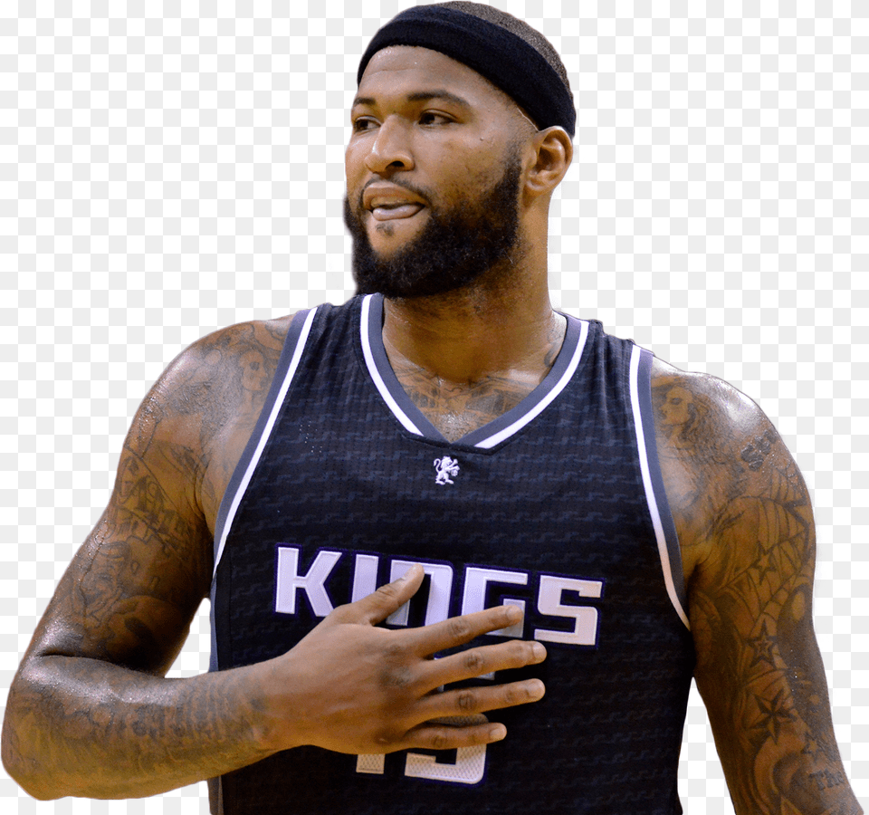 Transparent Demarcus Cousins, Person, Skin, Tattoo, Adult Png Image