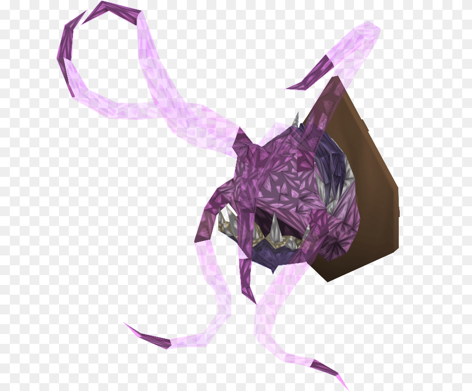 Transparent Demon Head Abyssal Demon Head Mounted, Purple, Person, Paper, Art Png