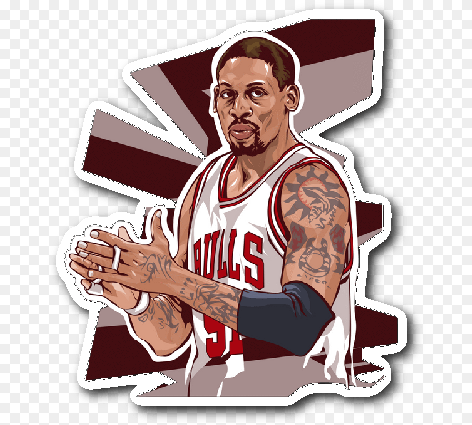 Transparent Dennis Rodman, Tattoo, Skin, Person, People Png