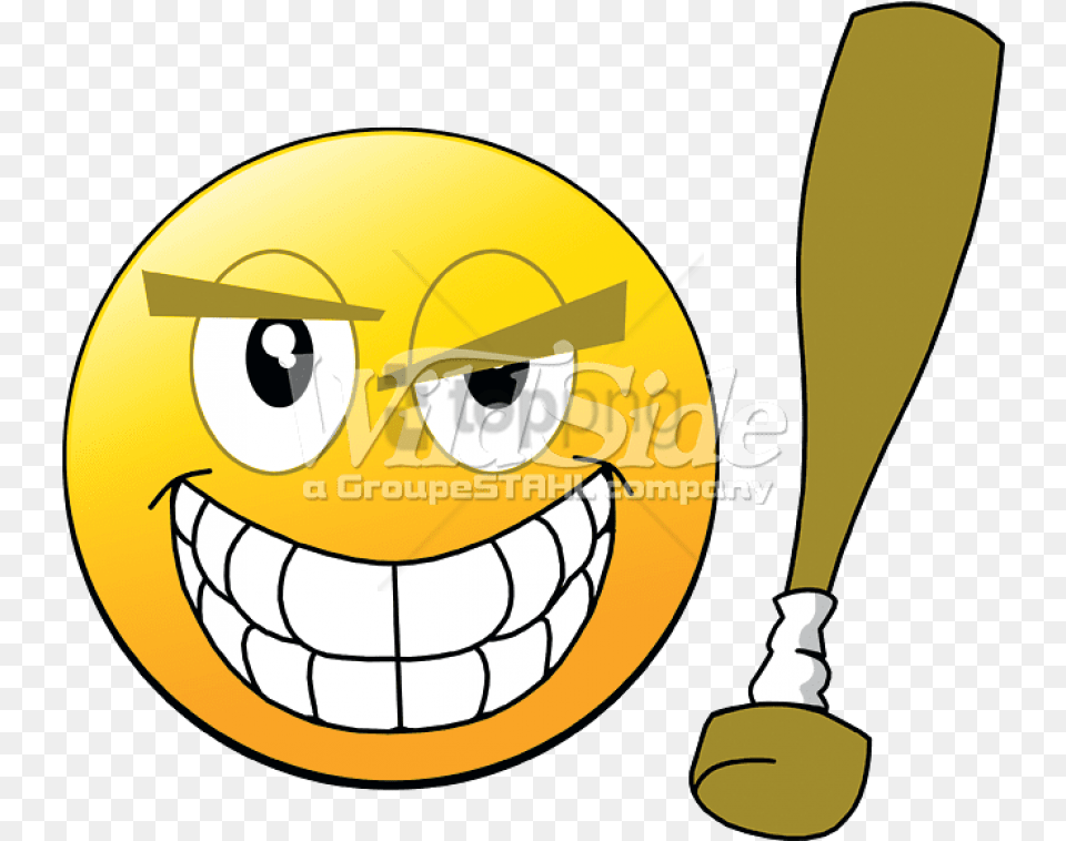 Transparent Derp Face Clipart Big Smile With Teeth, People, Person, Baseball, Baseball Bat Free Png Download