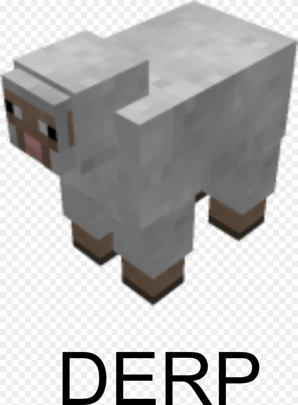 Transparent Derpy Face Minecraft Sheep Black And White Free Png