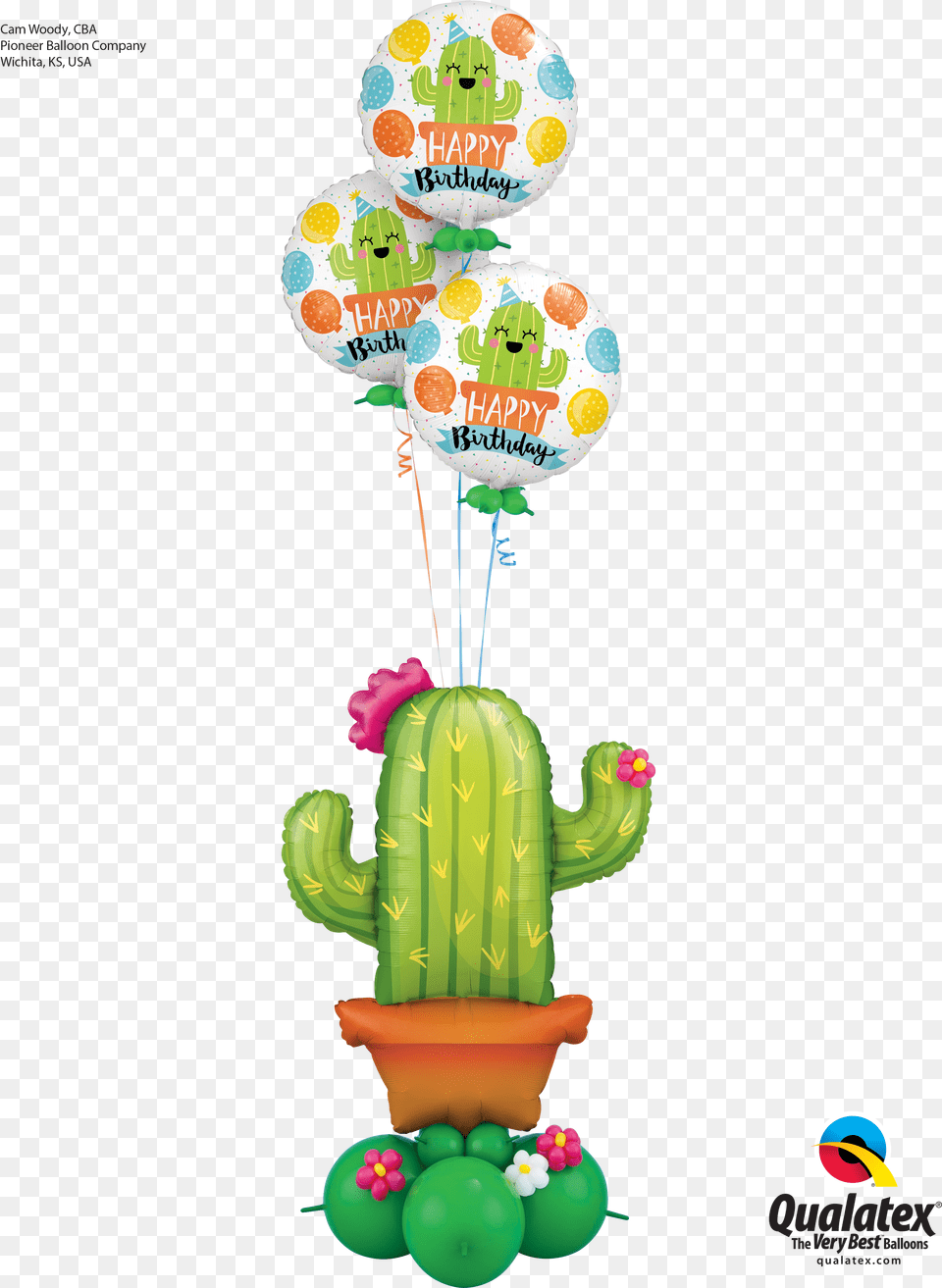 Transparent Desert Cactus Clipart Cactus Balloon Qualatex, Plant, Baby, Person Png Image
