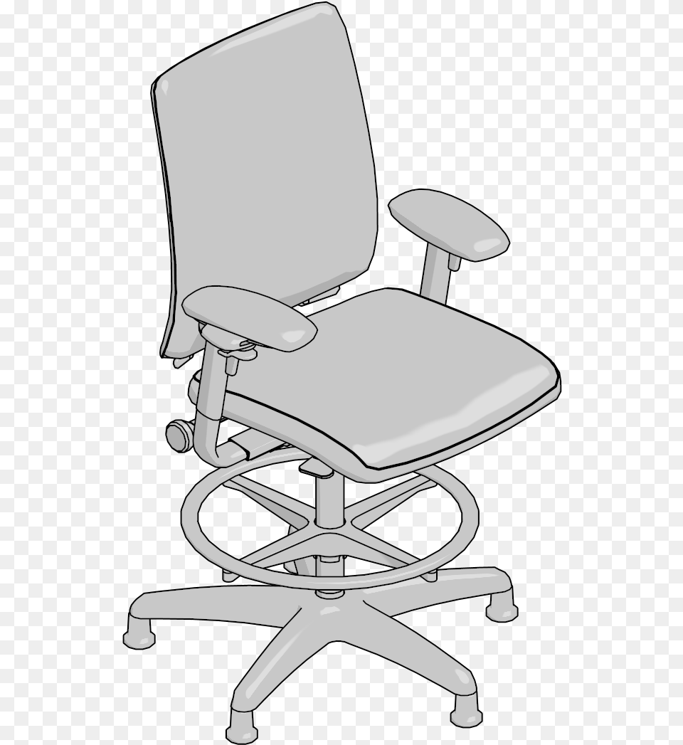 Transparent Desk Chair Clipart Office Chair, Cushion, Furniture, Home Decor Png Image