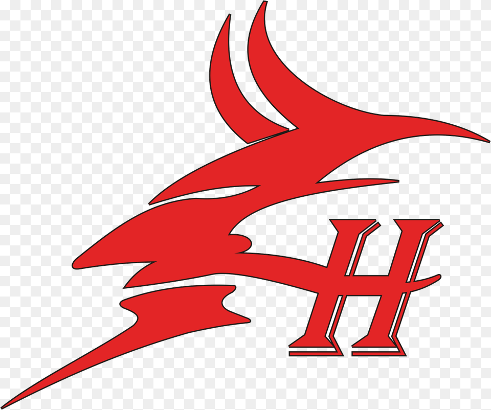 Transparent Devil Horn Clipart Erie Red Devils, Logo, Animal, Fish, Sea Life Free Png