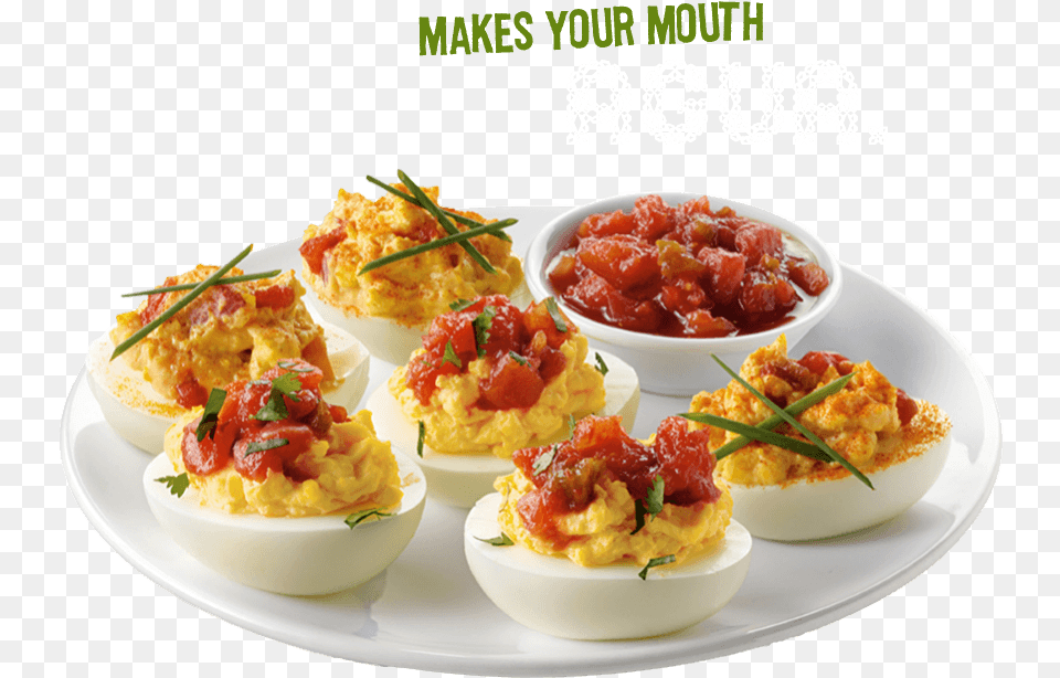Transparent Deviled Eggs, Food, Meal, Lunch, Ketchup Free Png Download