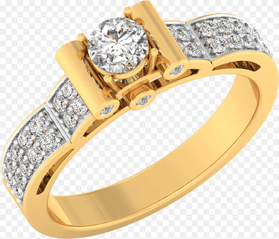 Transparent Diamond Border Hd Gold Ring, Accessories, Gemstone, Jewelry Free Png