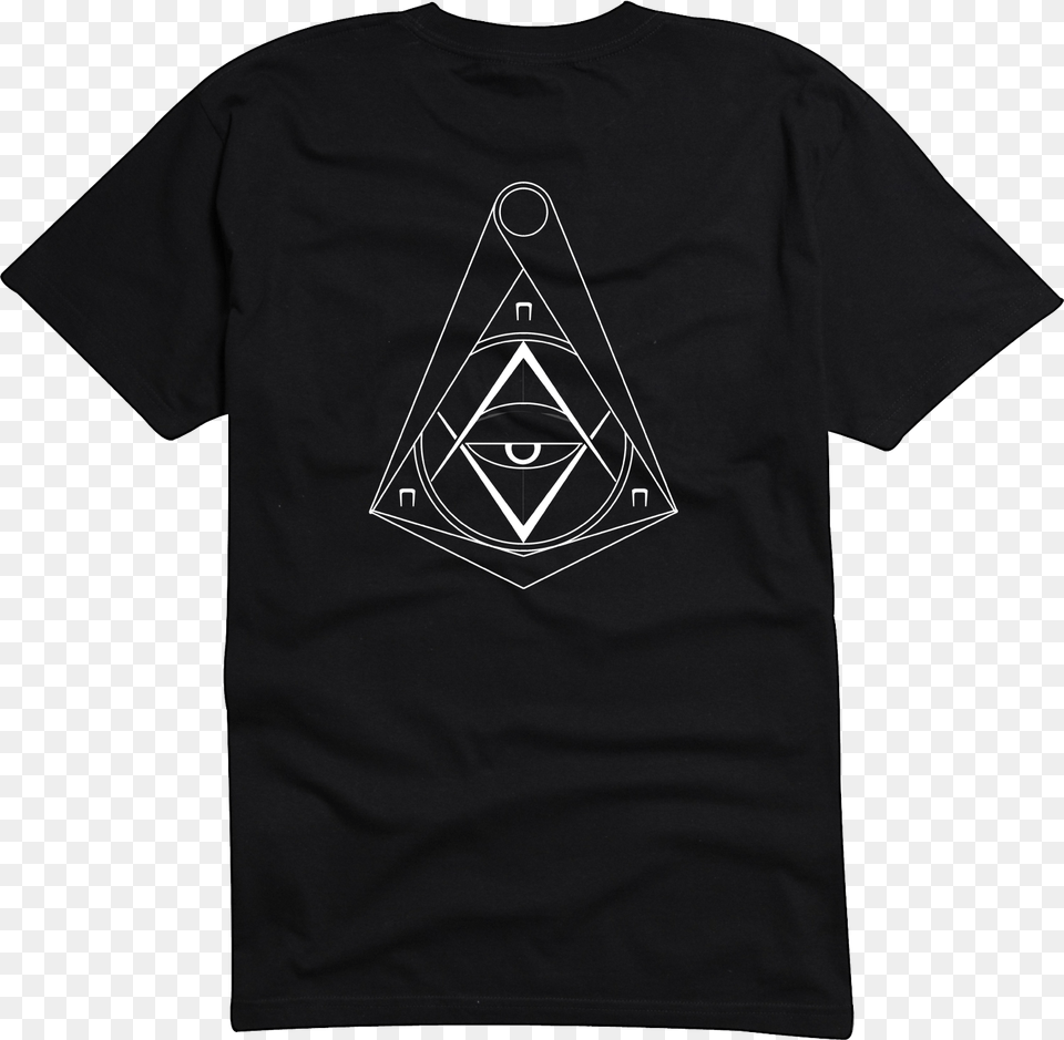 Diamond For You Black And White Diamond, Clothing, T-shirt, Triangle, Shirt Free Transparent Png