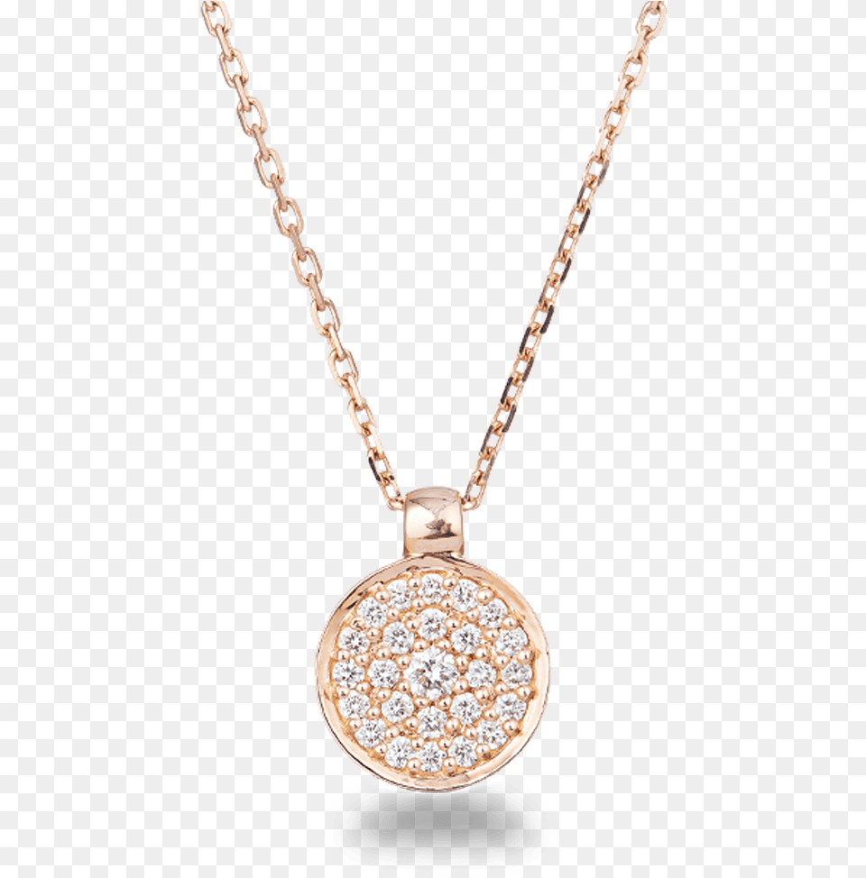 Transparent Diamond Necklace Rose Gold Diamond Necklace, Accessories, Gemstone, Jewelry, Pendant Png Image