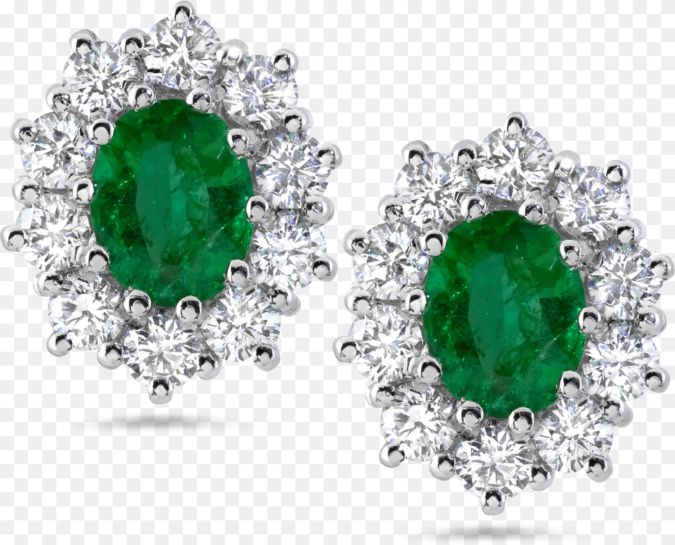 Transparent Diamond Ruby Or Sapphire Emerald Earrings Emerald Earring With Diamonds Png