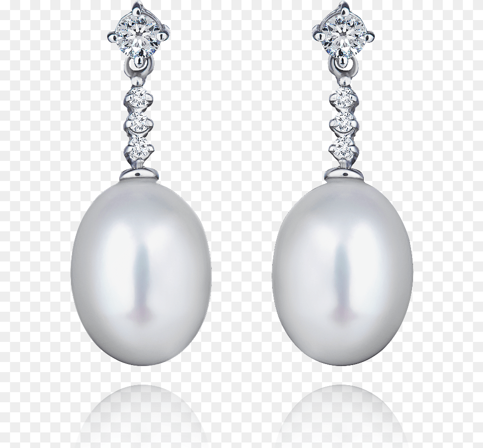 Transparent Diamonds And Pearls Earrings, Accessories, Earring, Jewelry, Pearl Png