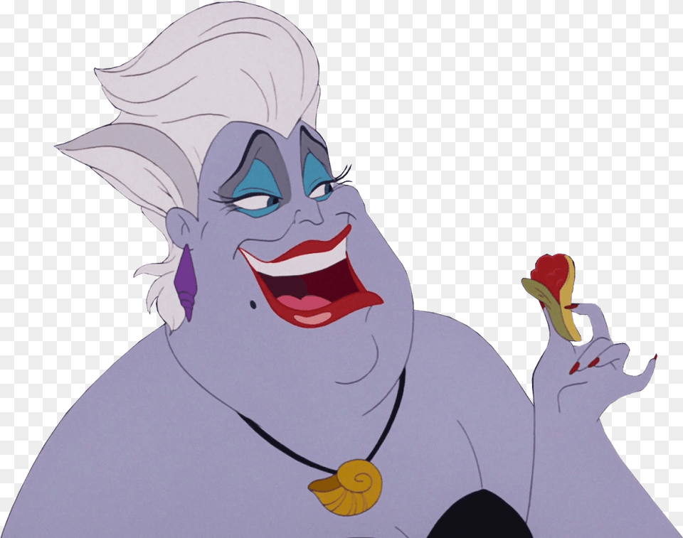 Transparent Dibujar Clipart Ursula Disney, Cartoon, Person, Face, Head Free Png