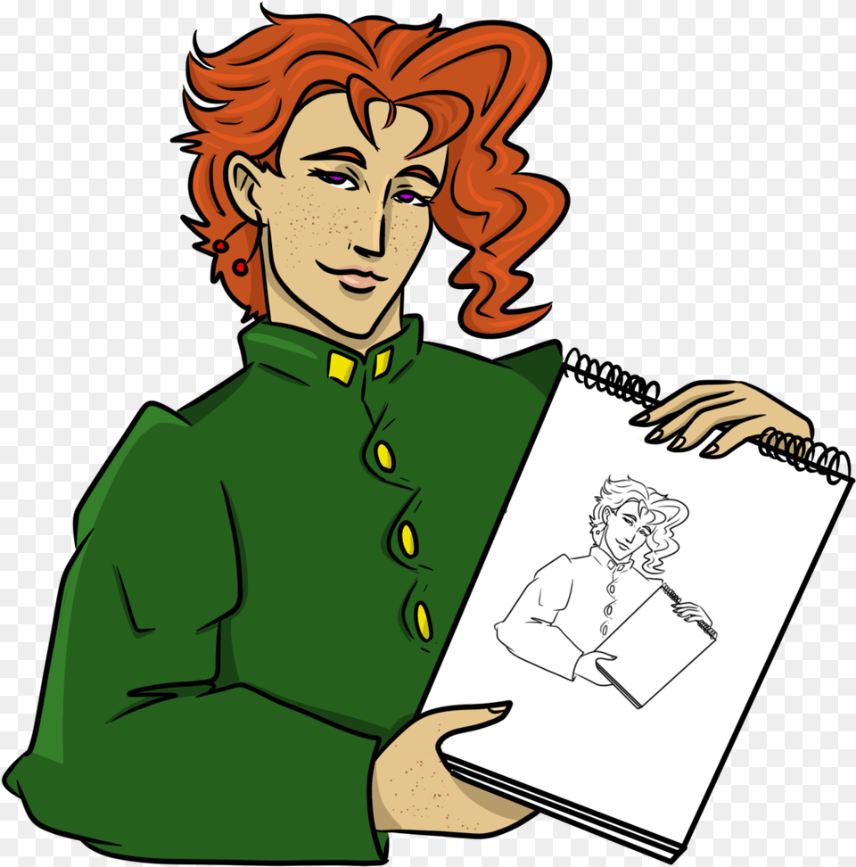 Dickbutt Kakyoin Meme, Art, Drawing, Adult, Publication Free Transparent Png