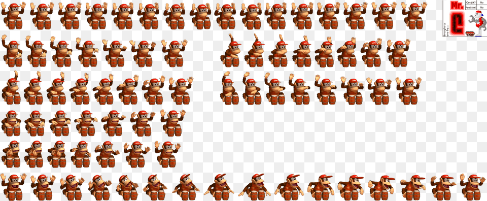 Diddy Kong Sprite Of Diddy Kong, Person Free Transparent Png