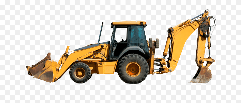 Transparent Digger Back Hoe Excavator, Machine, Bulldozer, Wheel Png