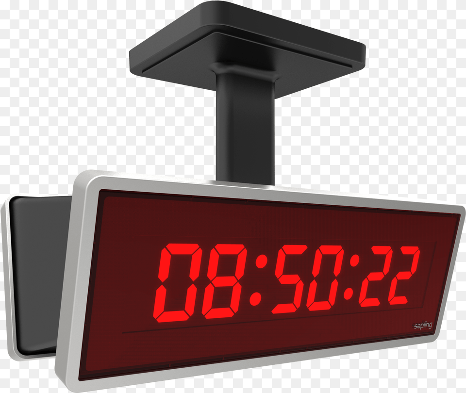 Transparent Digital Alarm Clock Ceiling Mounted Digital Clock, Computer Hardware, Electronics, Hardware, Monitor Free Png Download