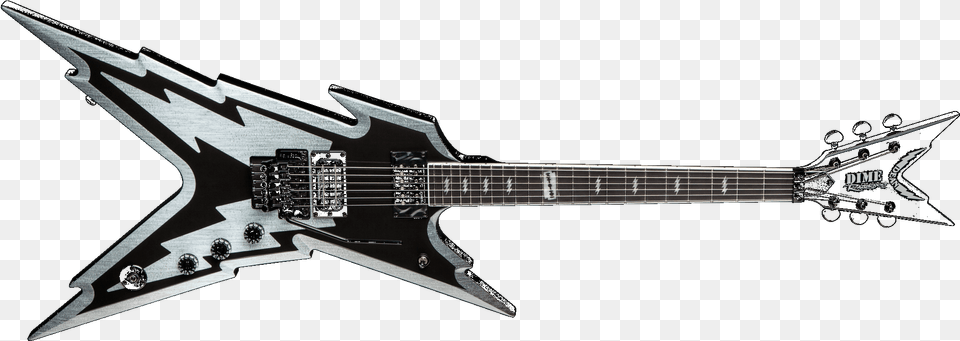 Transparent Dime Black And Red Electric Guitar, Musical Instrument, Bass Guitar, Electric Guitar Png Image