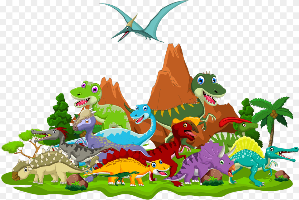 Transparent Dinosaur Cartoon Transparent Background Dinosaur Clipart, Animal, Reptile Free Png Download