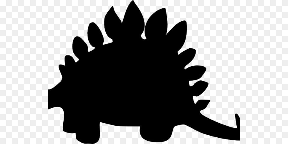 Transparent Dinosaur Silhouette Stegosaurus Clipart Black And White, Electronics, Hardware, Person Free Png