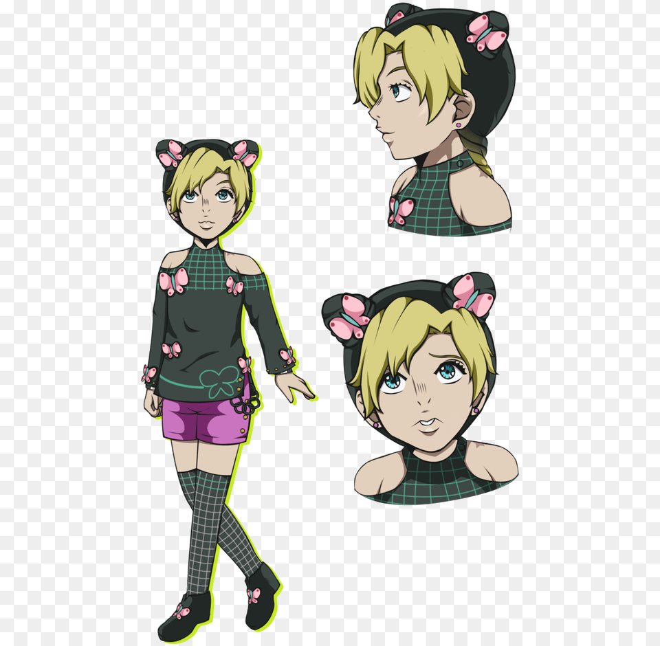 Transparent Dio Face Kid Jolyne Kujo, Book, Publication, Comics, Person Free Png