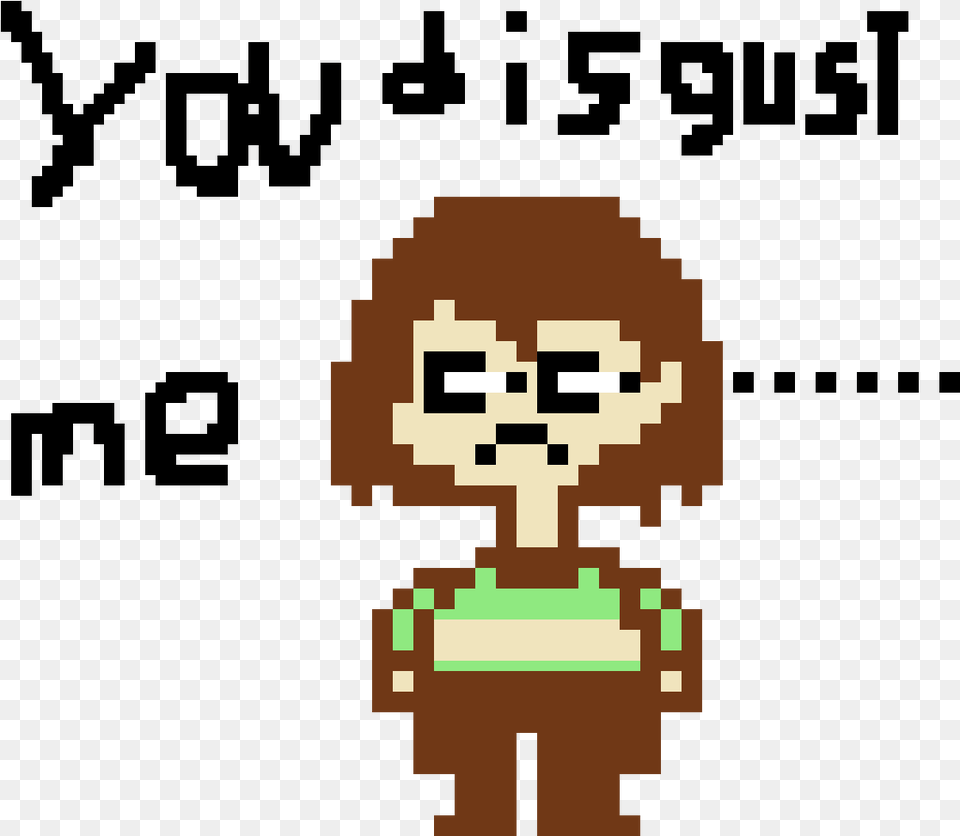 Transparent Disgust Chara Undertale Pixel Art, Qr Code Png Image