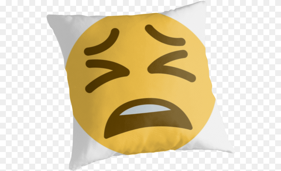 Disgusted Emoji, Cushion, Home Decor, Pillow, Person Free Transparent Png