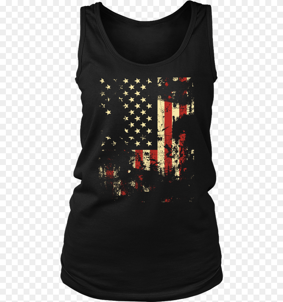 Transparent Distressed American Flag Pilates T Shirt Funny, Clothing, T-shirt, Tank Top Free Png