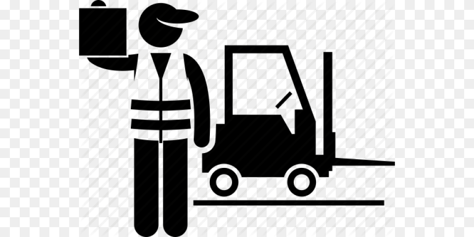 Distribution Center Clipart Man Forklift Icon, Machine Free Transparent Png