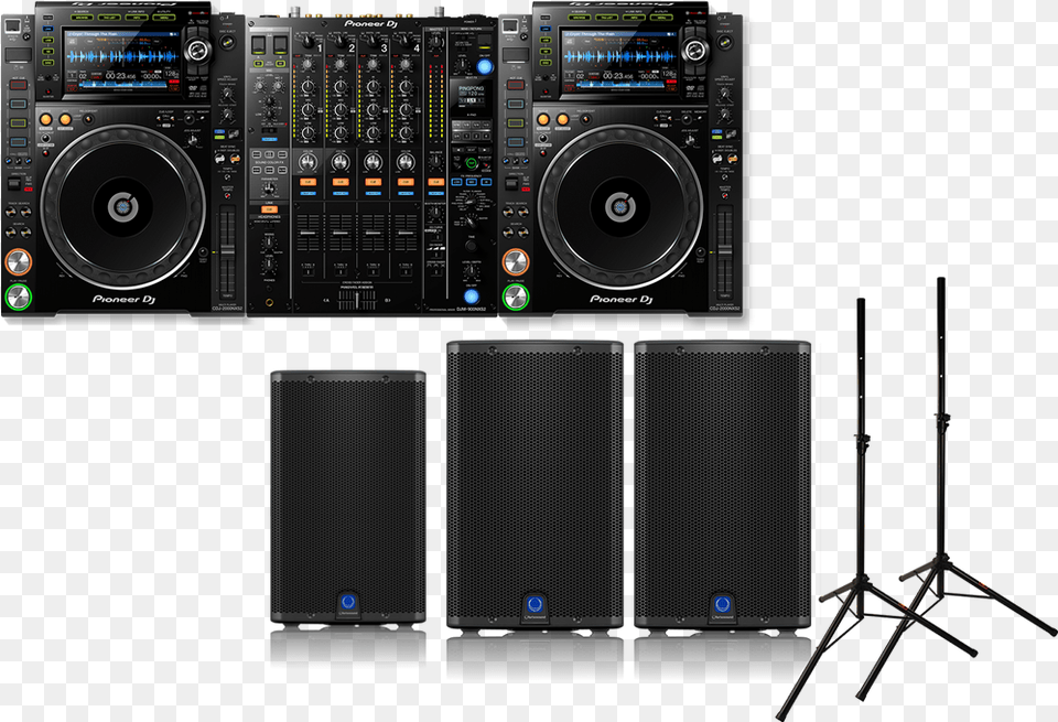 Transparent Dj Set Pioneer Cdj 2000nxs2 Amp Djm 900, Electronics, Speaker Png Image