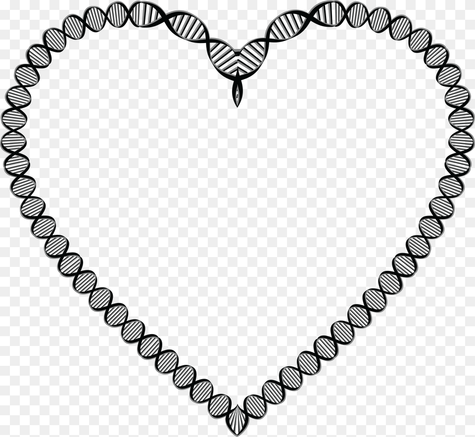 Transparent Dna Clipart Dna Double Helix Heart, Accessories, Jewelry, Necklace, Adult Free Png Download