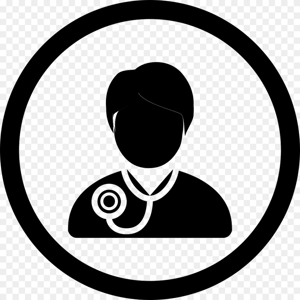 Transparent Doctor Cartoon Icon Doctor Cartoon, Stencil, Logo Free Png Download