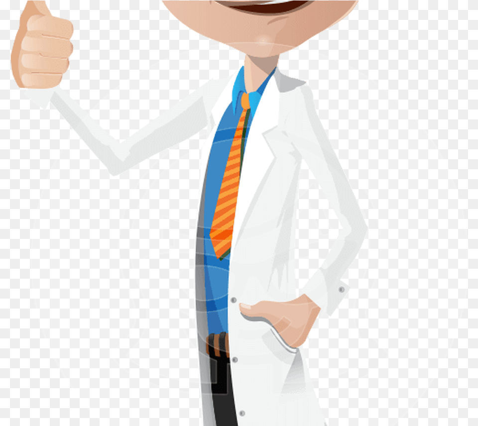 Transparent Doctor Cartoon Illustration, Accessories, Person, Lab Coat, Hand Png Image
