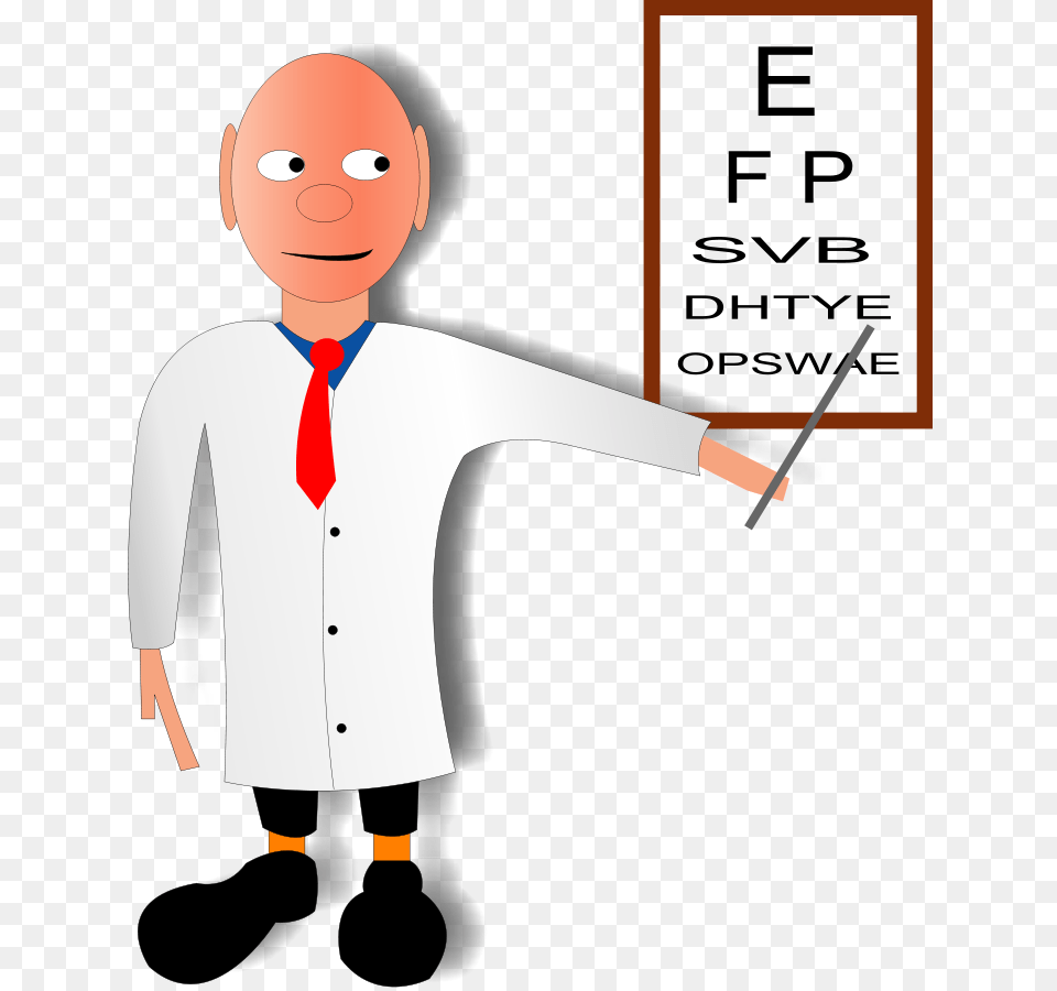 Transparent Doctor Clipart Doctor Doing Eye Test, Accessories, Tie, Clothing, Shirt Free Png