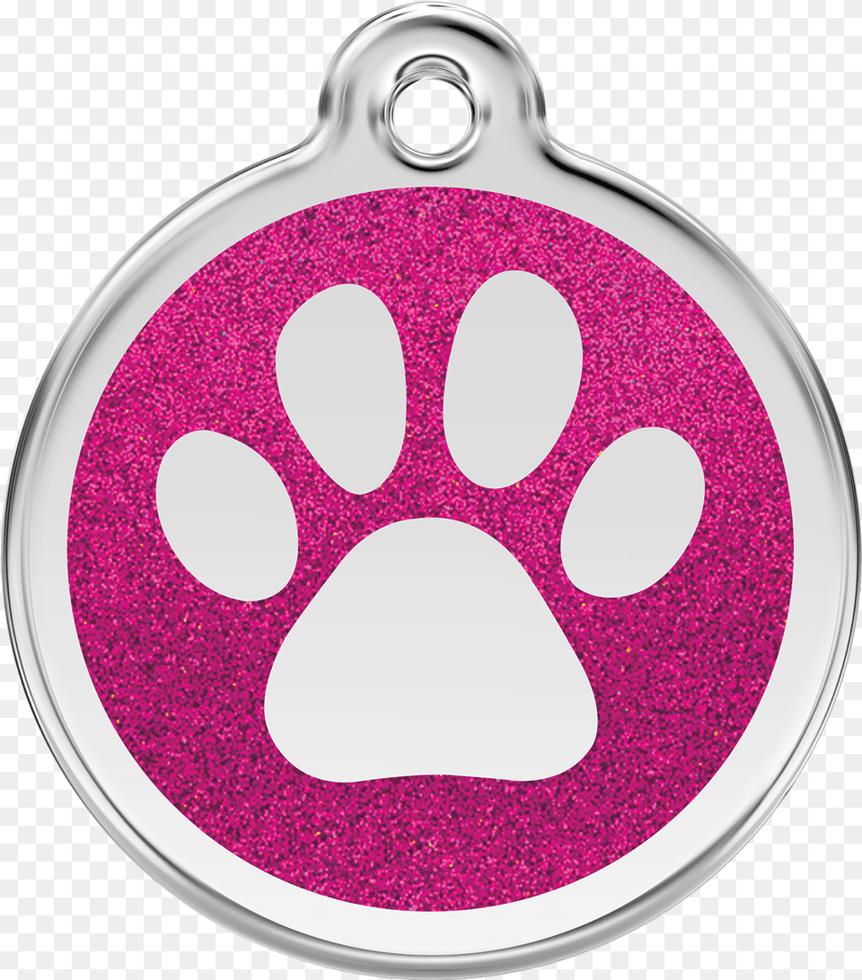 Transparent Dog Footprint Cartoon 3d Dog Collar With Tag, Accessories, Jewelry Png Image