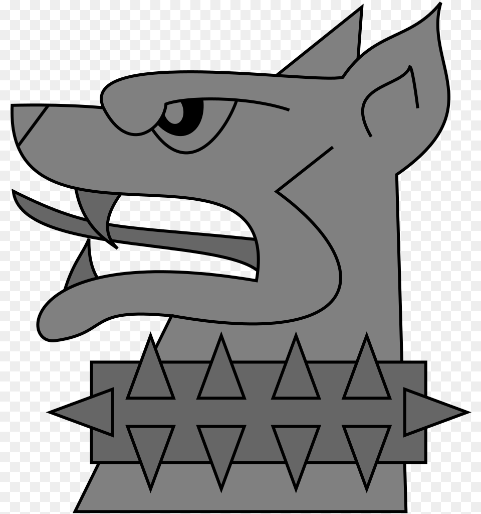 Transparent Dog Head Dog Heraldry, Stencil, Symbol, Emblem Png Image